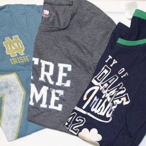 LOT of 3 Notre Dame Women's t-shirts